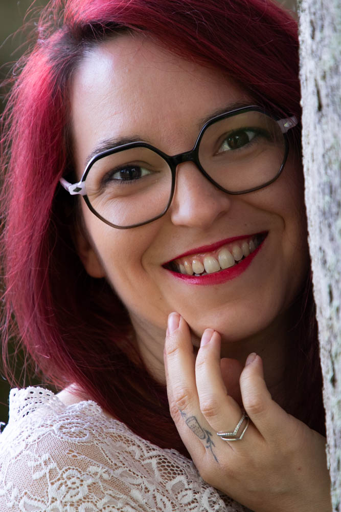 Portrait femme aux lunettes
